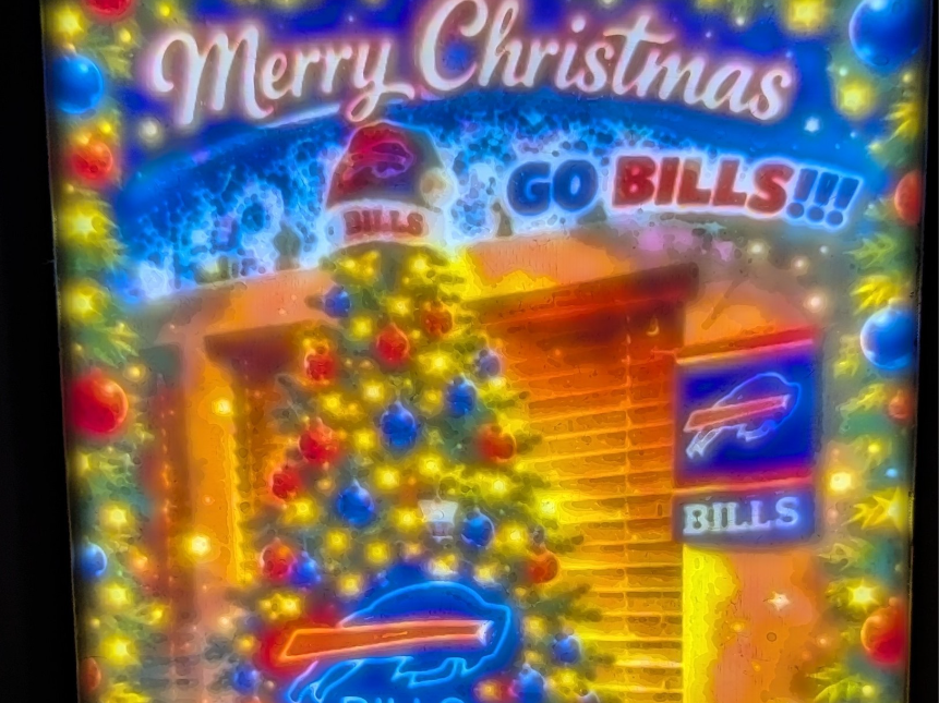 Buffalo Bills Christmas Tree Litho