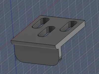 Latch bracket for motorhomes or vans 8mm