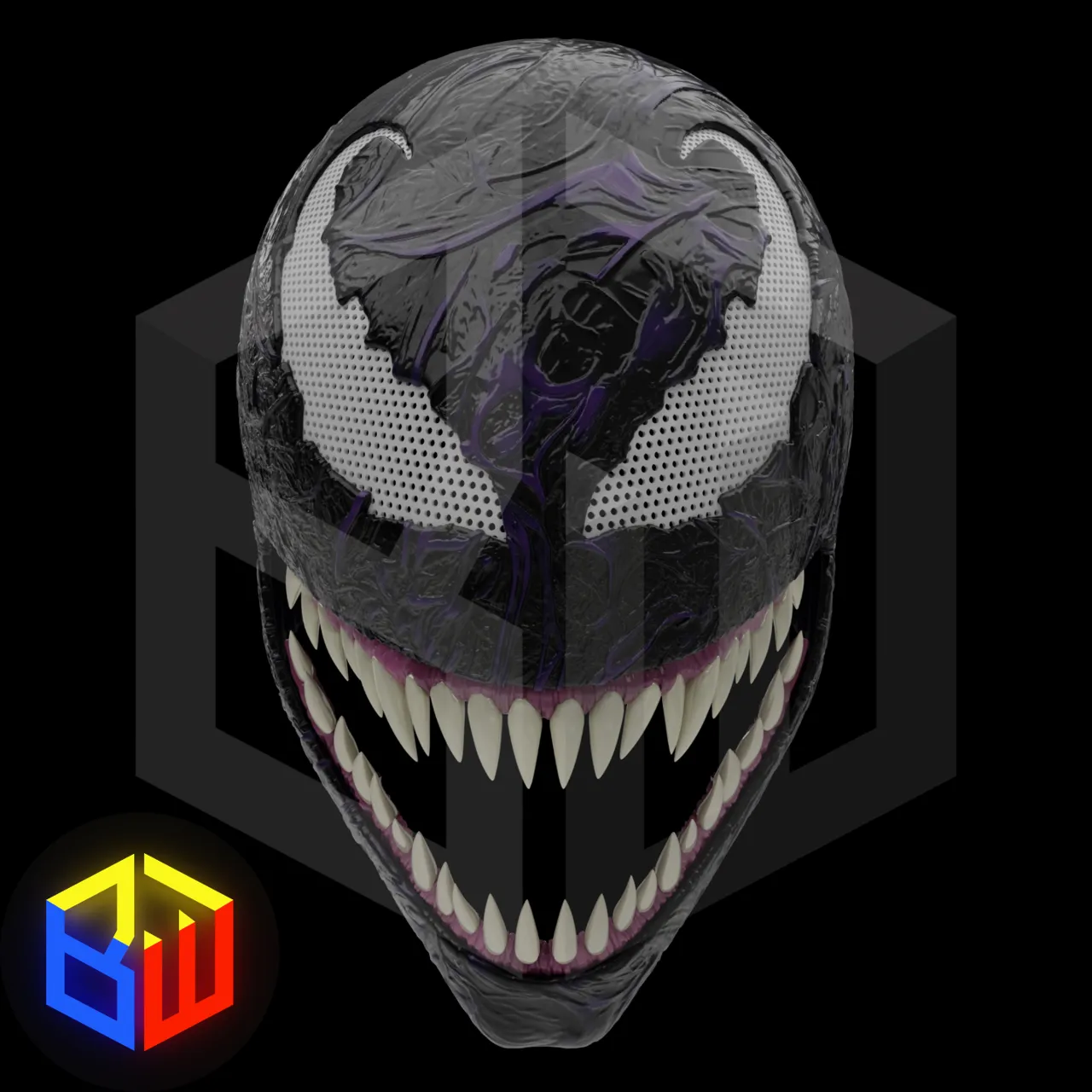 Venom Helmet with Movable Jaw view 3