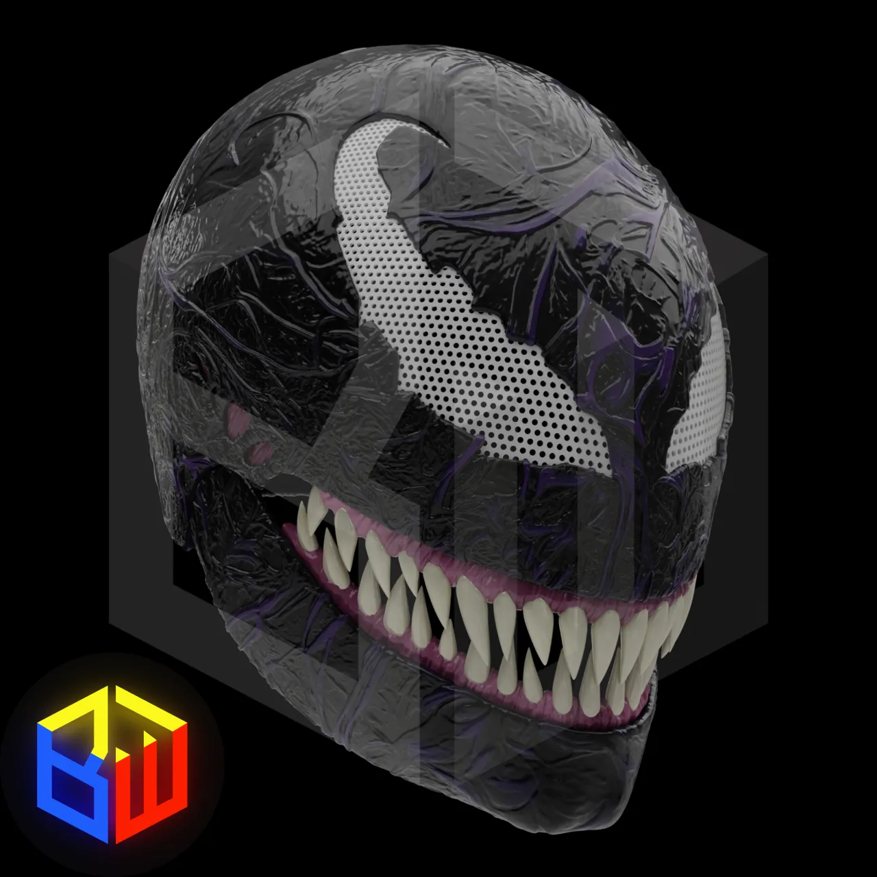 Venom Helmet with Movable Jaw view 2