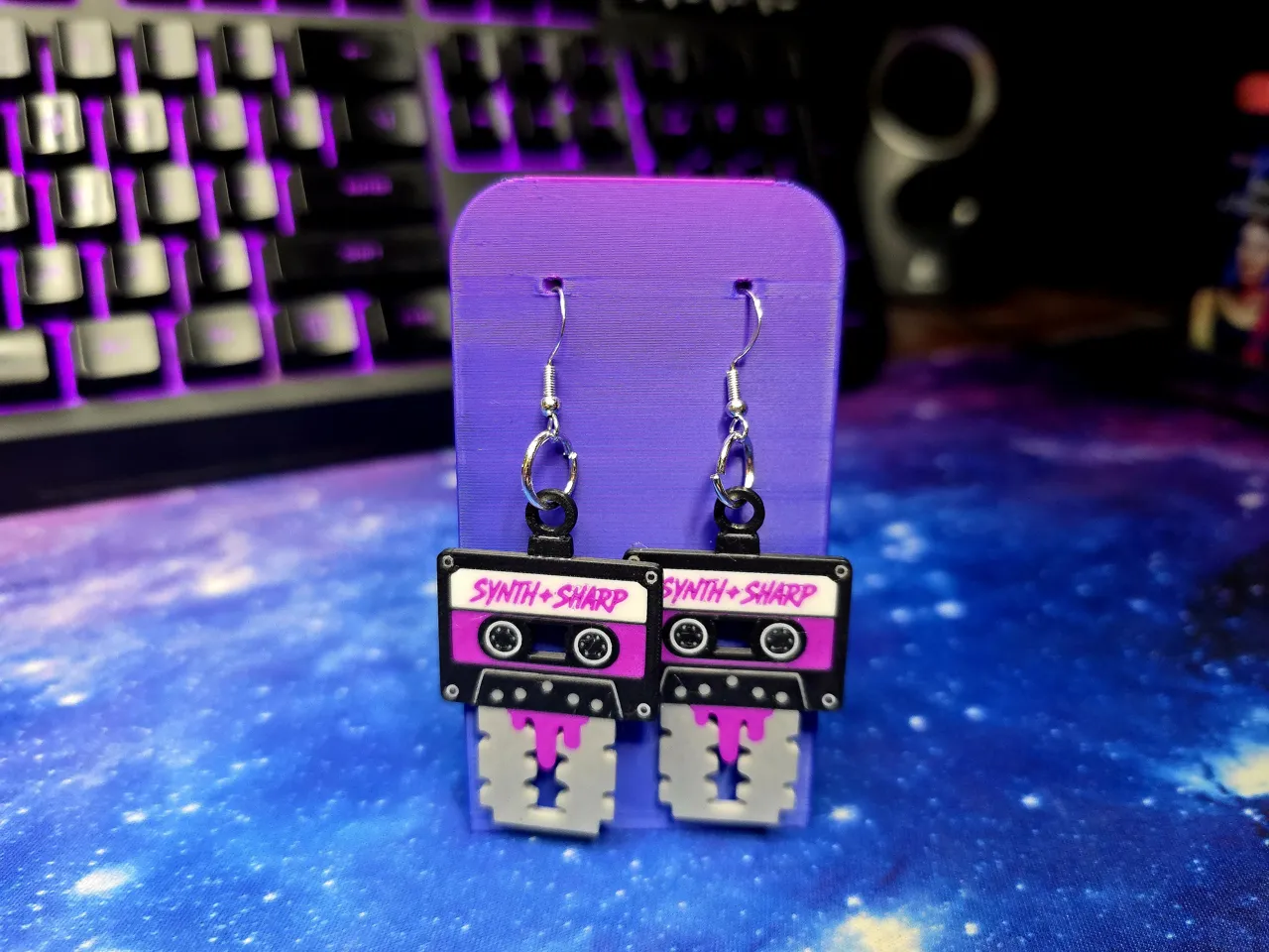 Razor Cassette Earrings view 2