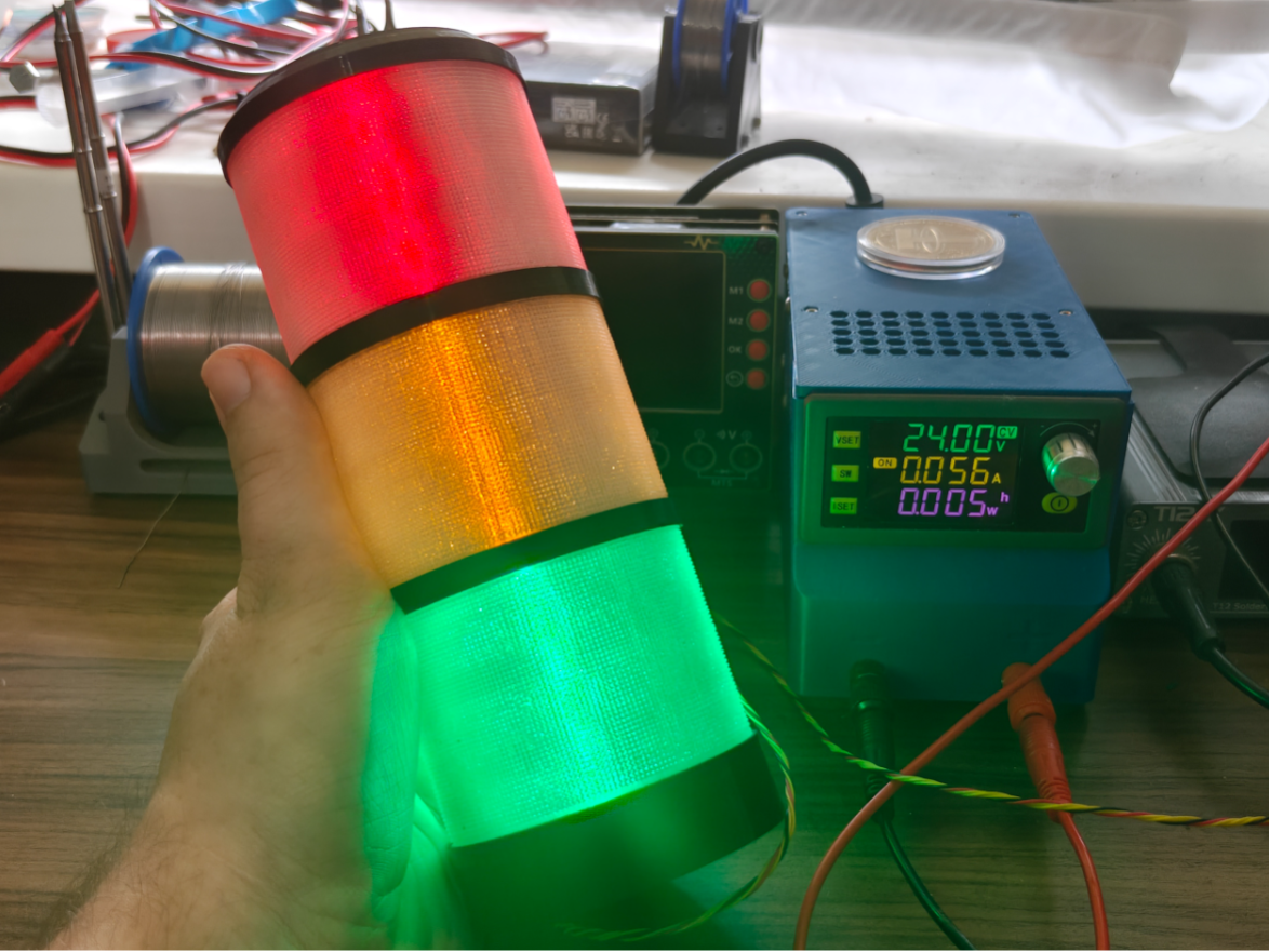 DIY machine towerlight - WIP