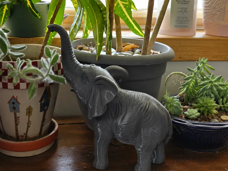 Elephant Planter Companion Statue
