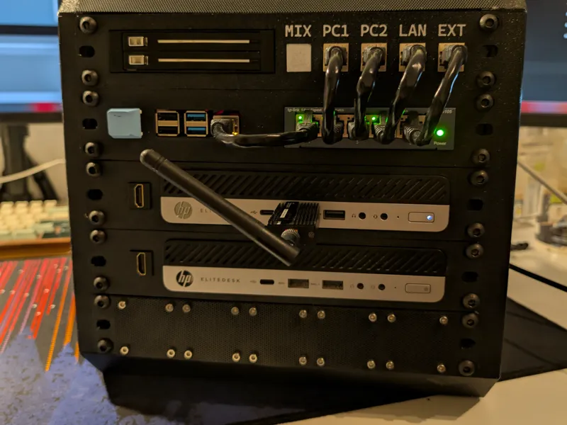 10" rack mount HP Elite/Prodesk + Keystone