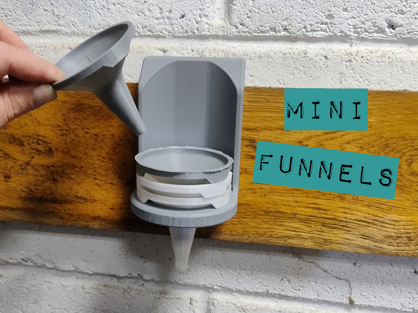 Mini Stackable Funnels & French Cleat Mount