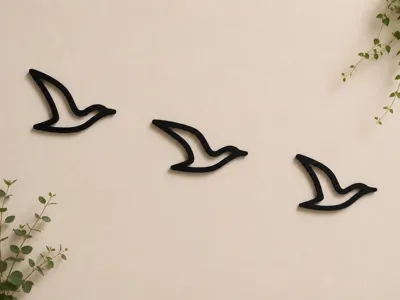 Minimal Flying Bird Wall Decor,  Modern Wall Art