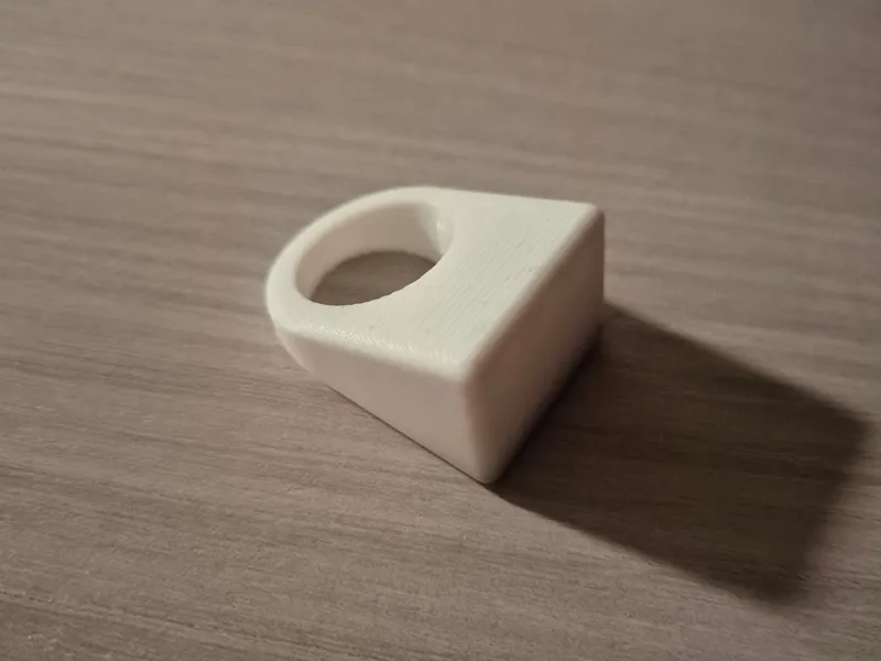 Minimalist geometric ring, 20mm inner diameter