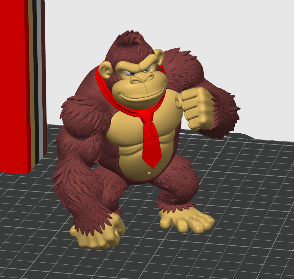 Miniatura 6 do modelo 3D Donkey Kong 大金刚咚奇刚 DK 分件打印 可当单支笔筒 （无需AMS）