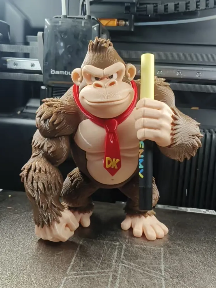 Donkey Kong 大金刚咚奇刚 DK 分件打印 可当单支笔筒 （无需AMS） view 3