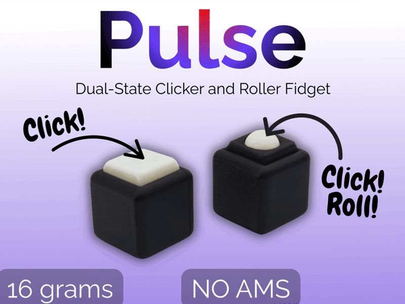 Pulse | Dual-State Clicker + Roll Fidget