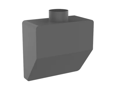 H2D/H2S/H2C detachable external exhaust, duct size 49mm suitable for 50mm pipe