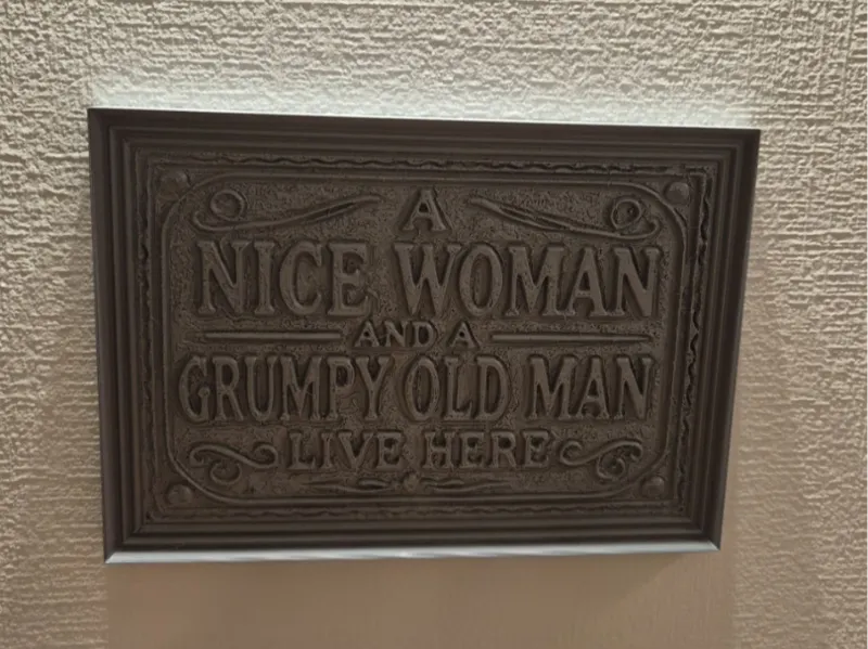 Grumpy Old Man House Sign