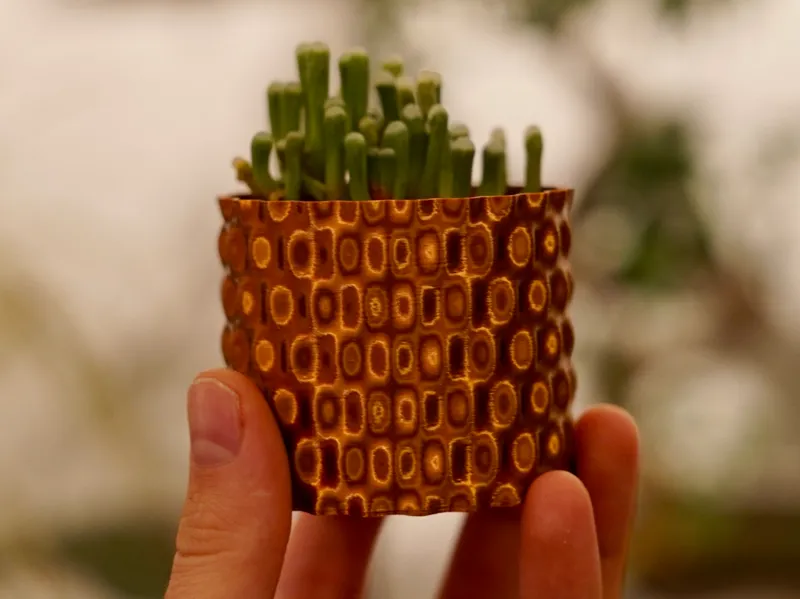 3D sine wave planter 
