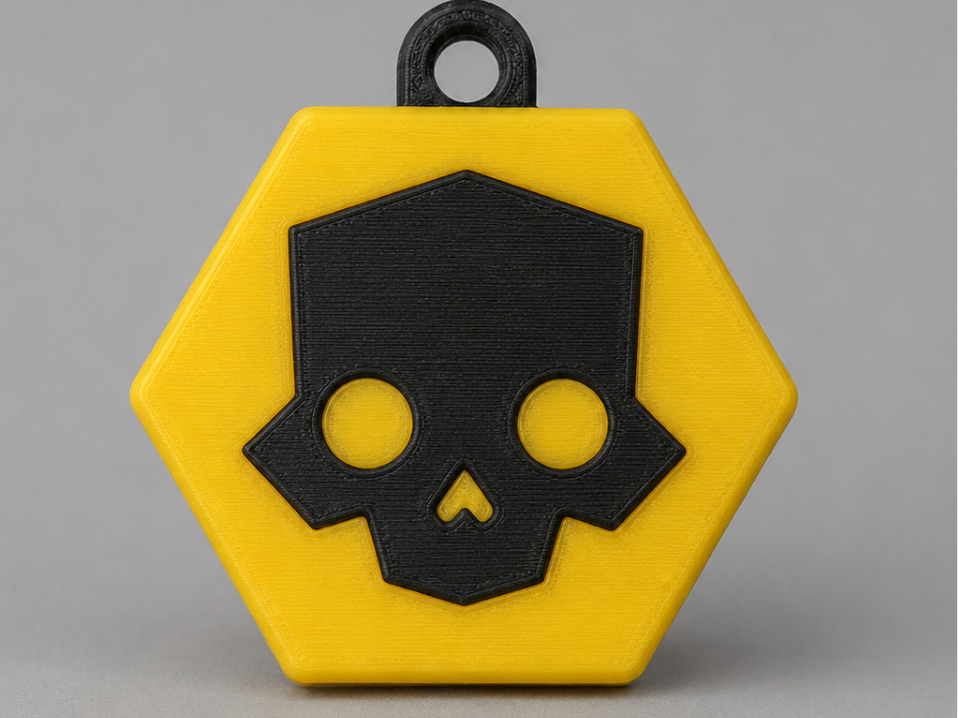 HellDivers Skull Keychain – 3D Printable