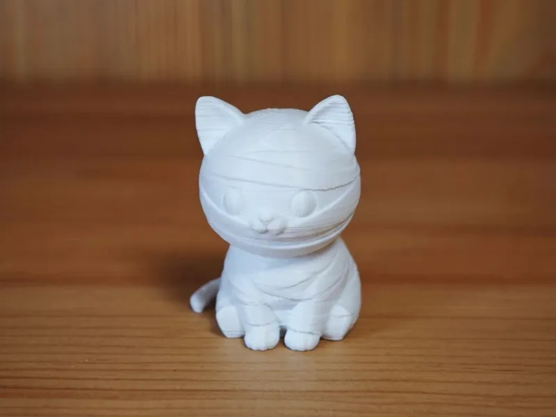 Cute Mummy Cat - Halloween Chibi Figure