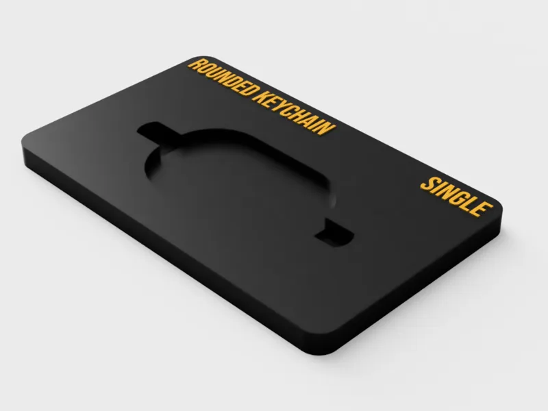 Single Rounded Keychain Jig for xTool Multi Jig