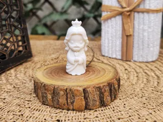Chaveiros religiosos: Jesus, Maria e Anjo