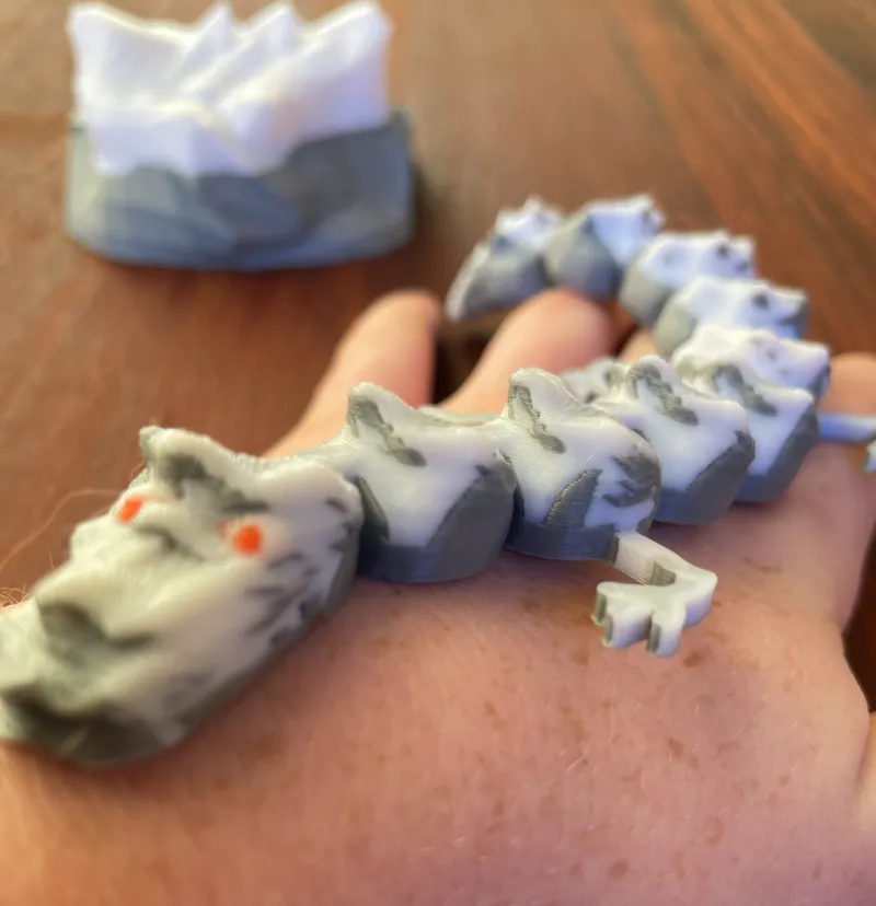 articulated Snowy Mountains Dragon