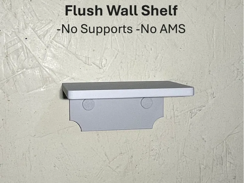 CleanLine Wall Shelf-120x80mm Top, Flat Top