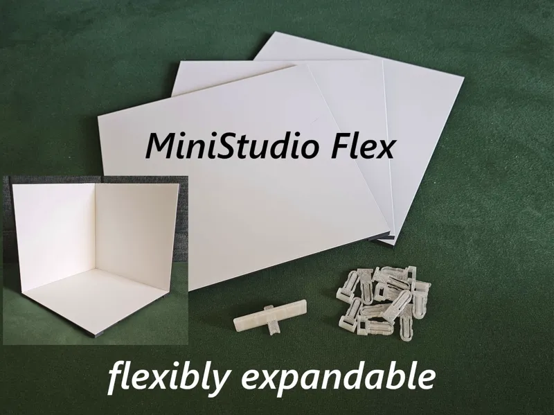 MiniStudio Flex - your modular lightbox, studio