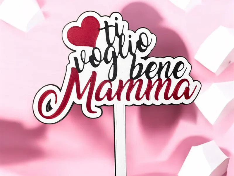 cake Topper festa della mamma-Happy Mother's Day