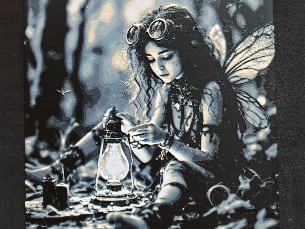 Hada Steampunk HueForge - Modelo de impresión 3D gratuito - MakerWorld