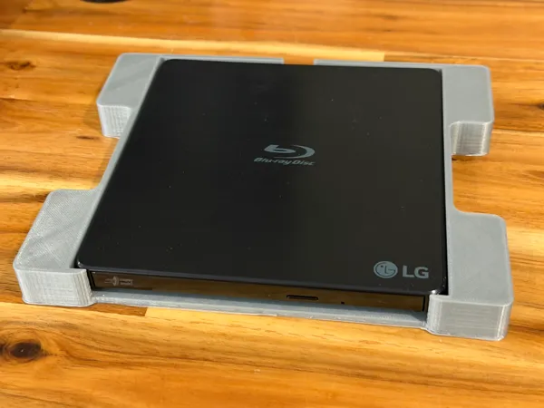 Support sous bureau pour lecteur Blu-ray LG slim