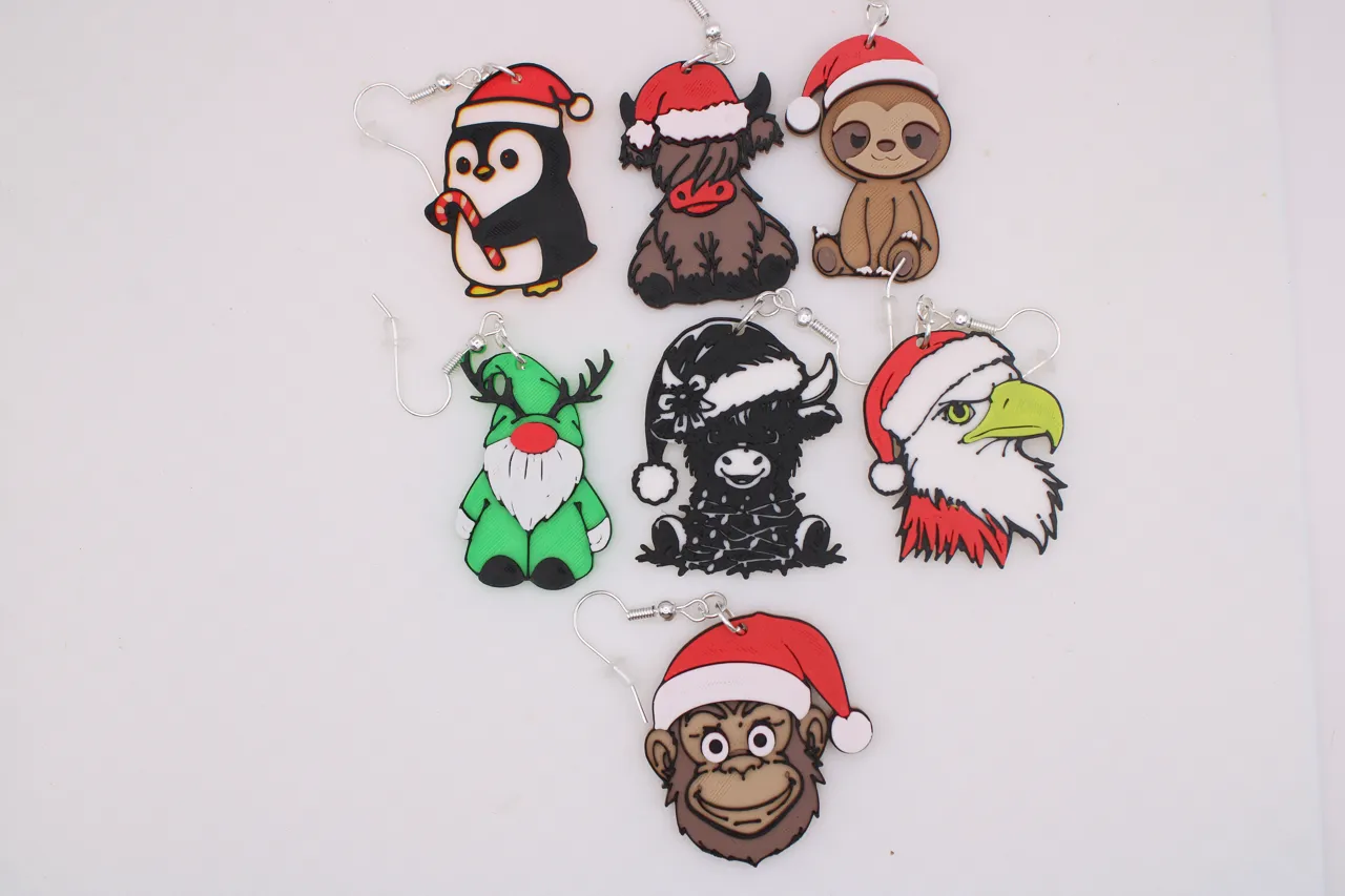 Christmas - Animal Earrings view 2