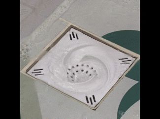 漩涡地漏 方形 圆形 头发收集器