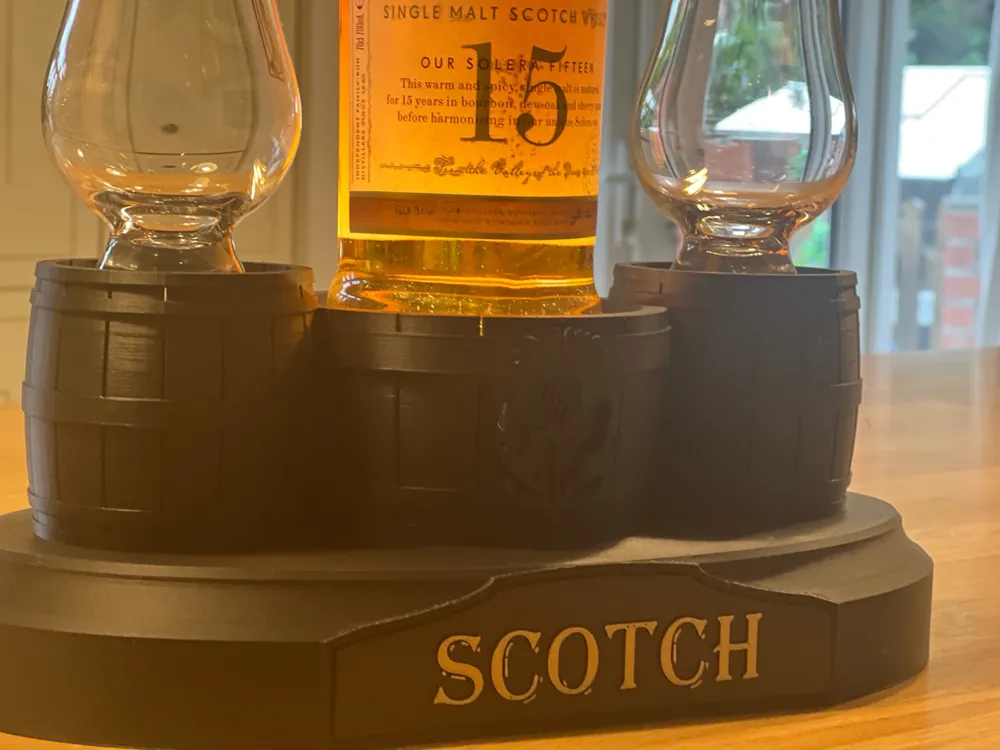 Dekorativer Whiskyfass-Ausstellungsständer, Sammlerstück, Ornament und Geschenk