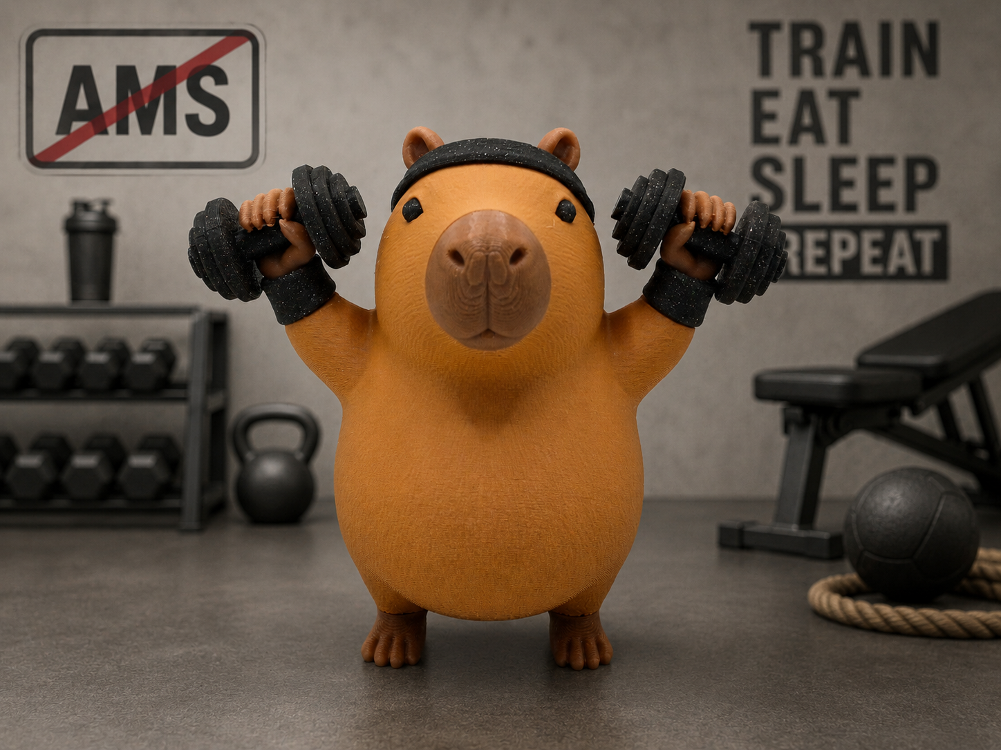 Capybara Gym Buddy (Multipart)