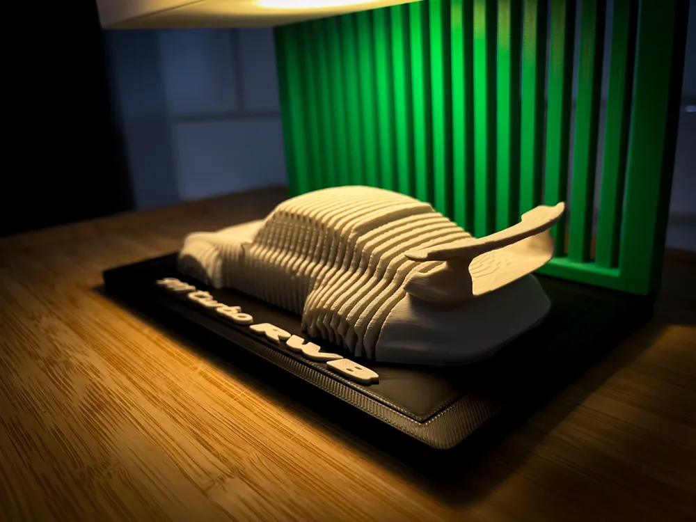 Porsche 911 RWB - Layered Car Art - Free 3D Print Model - MakerWorld