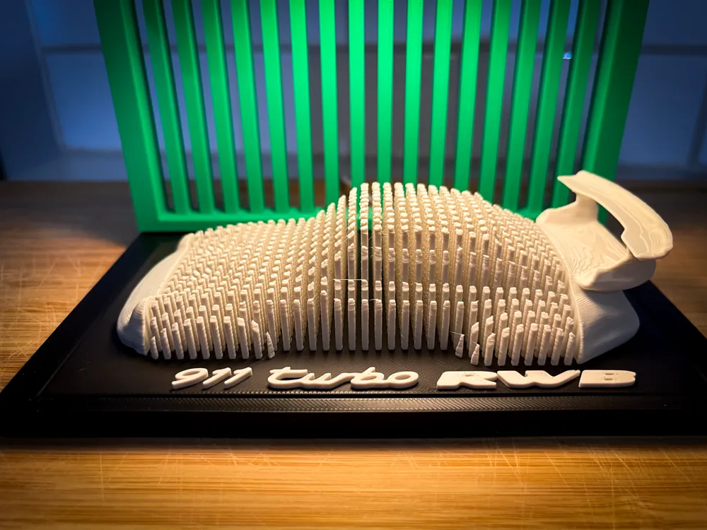 Porsche 911 RWB - Layered Car Art - Free 3D Print Model - MakerWorld