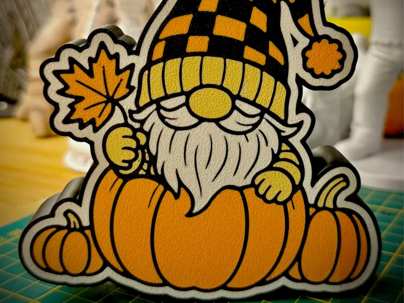 Herbst Gnome Kürbis