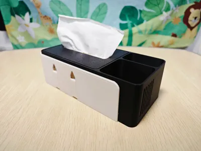 Modern minimalist multifunctional tissue box (three-in-one, push-pull ...