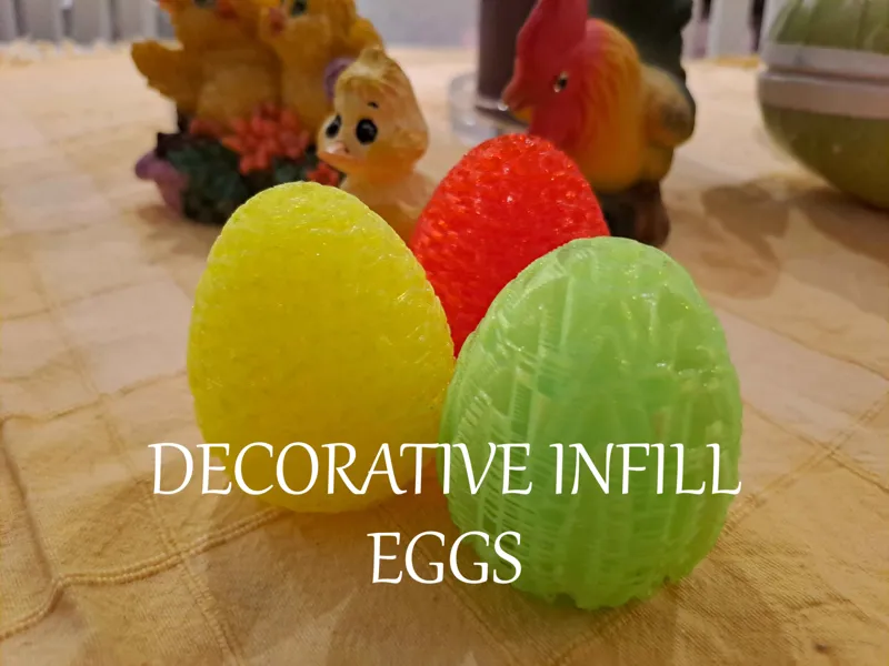 Decorative infill eggs
