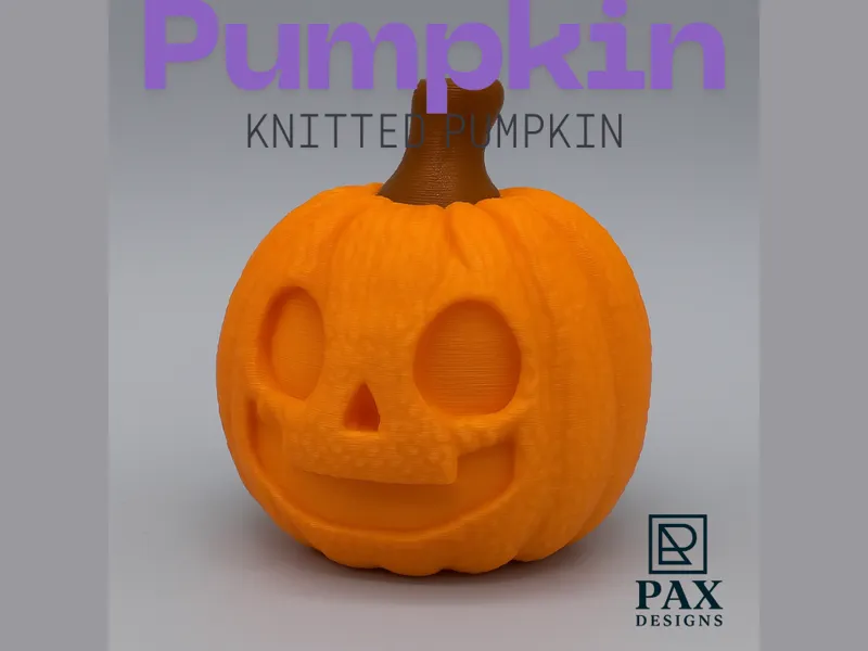 Knitted Jack‑O’Lantern Pumpkin | PAX Designs