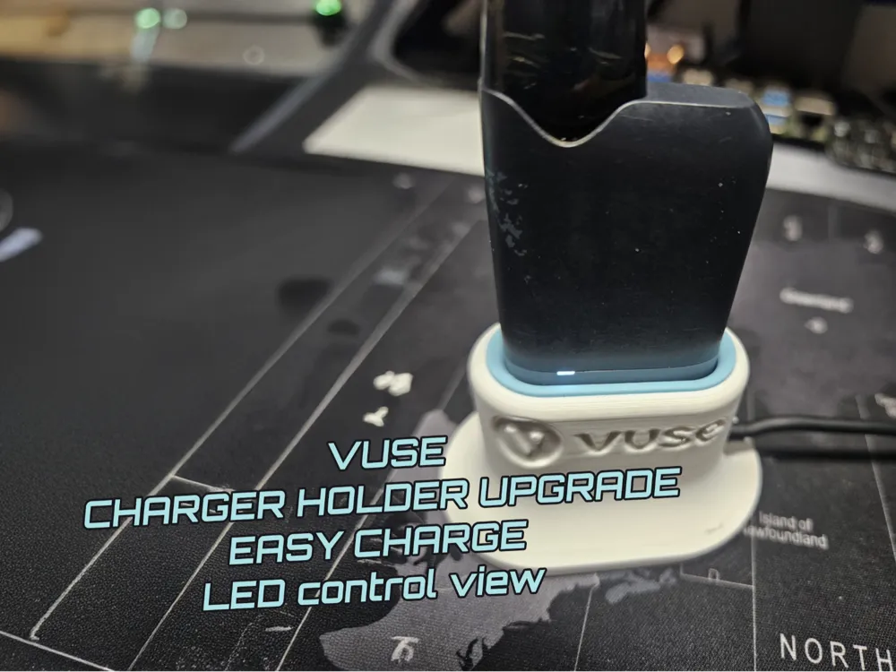 Vuse E-Cigarette Stand with Integrated Charger - Free 3D Print Model -  MakerWorld