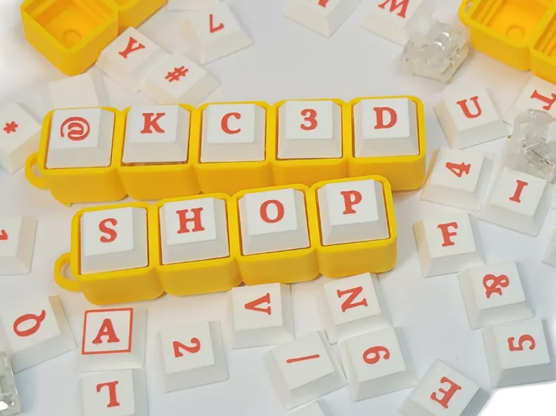 Clicky Name Keychain 1-8 slots