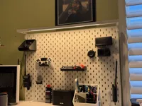 Support pour lampe IKEA Skydrag sur panneau Skadis — photo 4