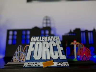 Cedar Point's Millennium Force Entry Sign