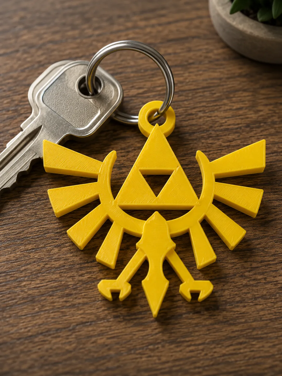 Hyrule Crest Keychain | The Legend of Zelda view 2