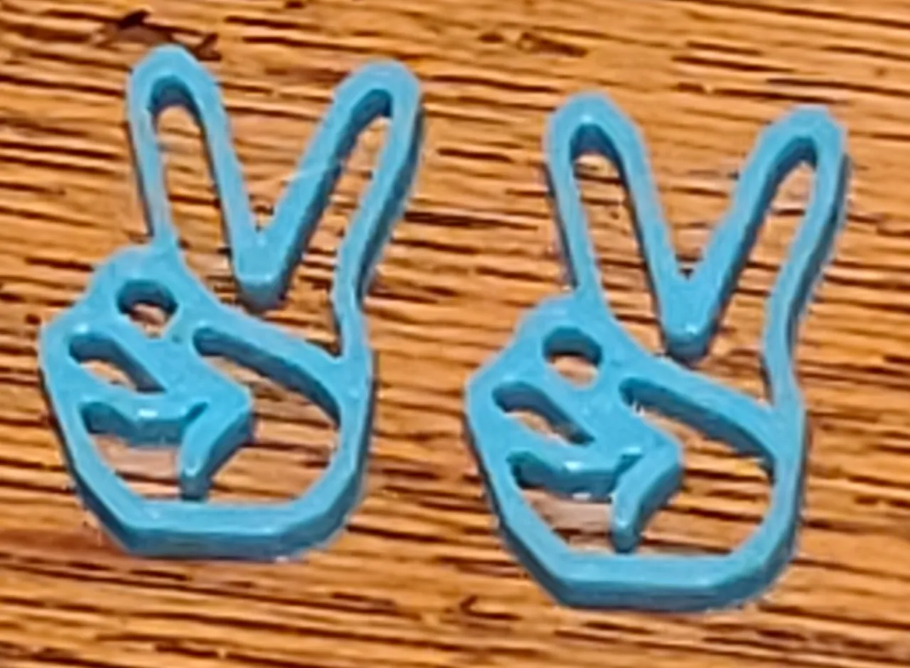 4 Peace Sign Earrings view 4