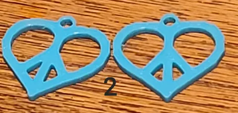 4 Peace Sign Earrings view 2