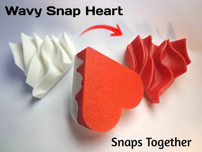 Wavy Snap Heart