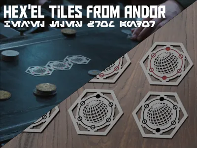 Hex'el Tiles from Andor (star wars boardgame)