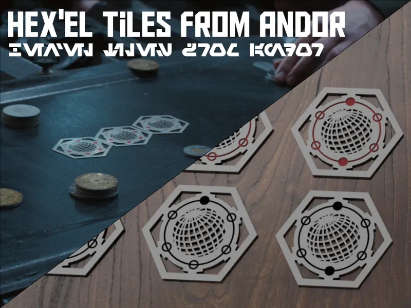 Hex'el Tiles from Andor (star wars boardgame)