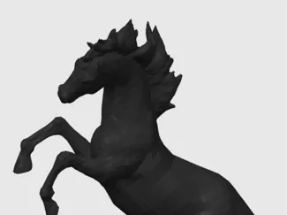 Horse on base