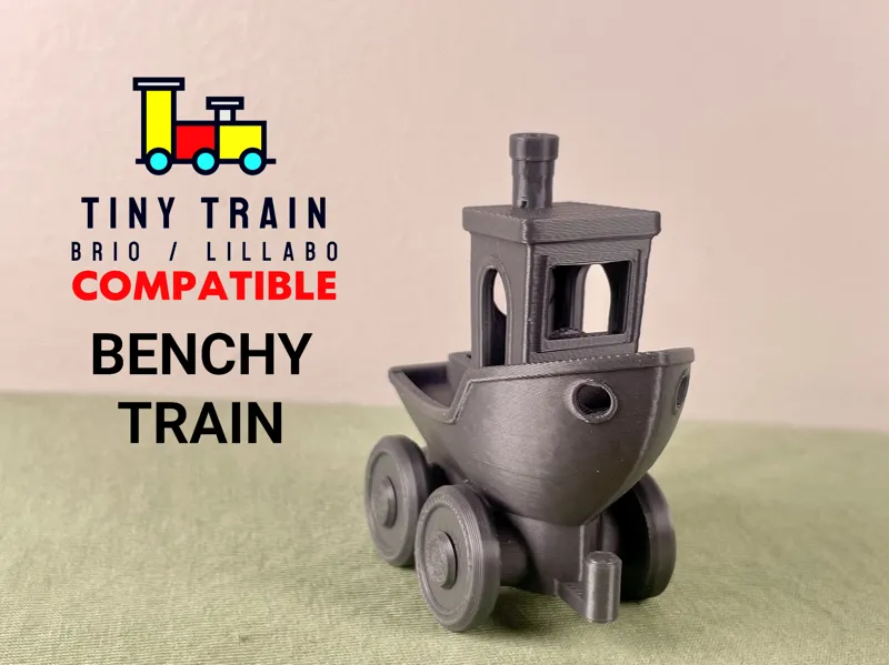 Benchy Tiny Train - IKEA BRIO/Lillabo Compatible