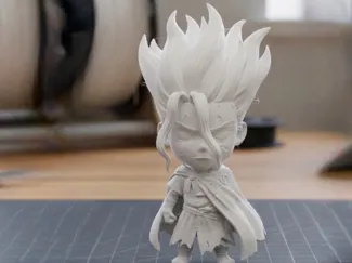 Senku Dr. Stone Bust 3D Print Model 265
